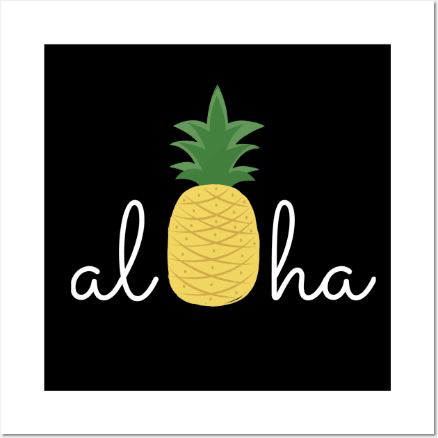 Aloha Pineapple Hawaii Wall Art by MalibuSun